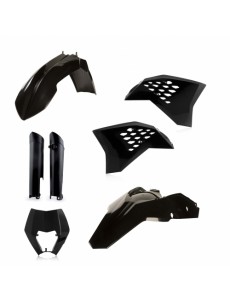 KIT PLÁSTICOS COMPLETO ACERBIS KTM EXC / EXC-F 2008-2011 PRETO